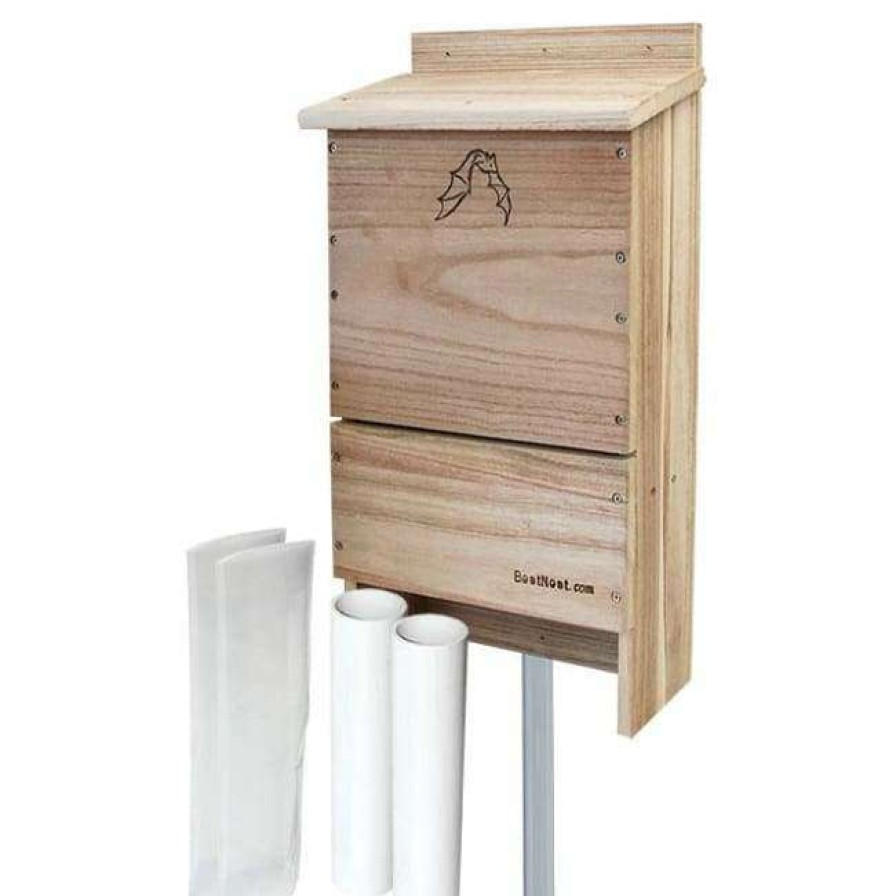 * Bestnest Bats Triple-Celled Bat House With Two Bat Exclusion Tubes | Bats