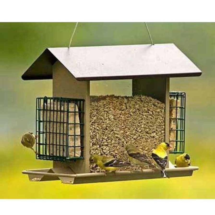 * Stokes Select Large Hopper Feeder With Suet Cages | Bird Feeders