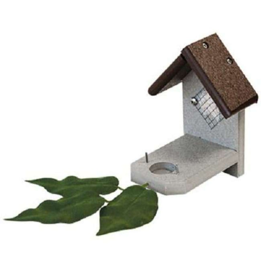 * Green Meadow Houses & Feeders Polywood Brown And Gray Recycled Plastic Hummingbird Nest | Bird Feeders