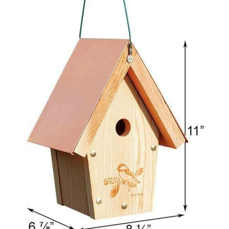 * Woodlink All Bird Houses Chickadee & Wren House With Coppertop | Bird Houses