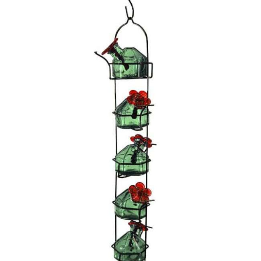 * Parasol Lunch Pail Hummingbird Feeder, Tall, Green | Bird Feeders