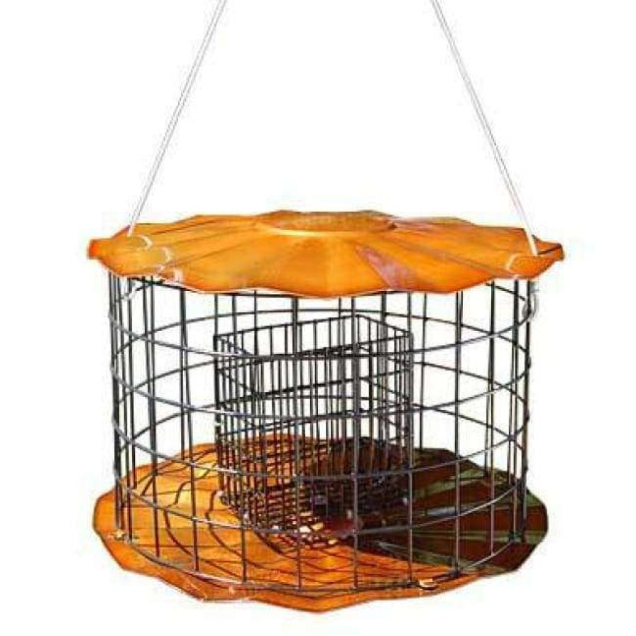 * Erva Tool & Die Copper Caged Double Suet Feeder | Bird Feeders