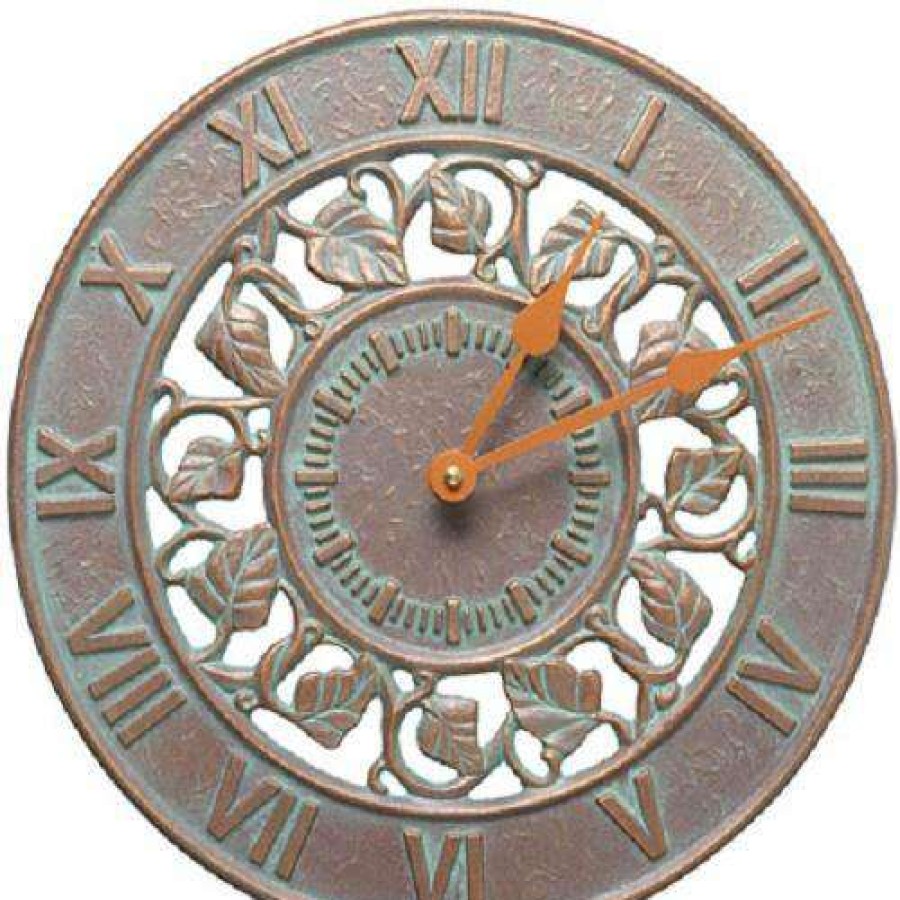 * Whitehall Products Ivy Silhouette Copper Verdi 12 Clock | Lawn & Garden