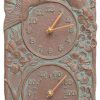 * Whitehall Products Lawn & Garden Cardinal Copper Verdi 13.5 Clock & Thermometer | Lawn & Garden