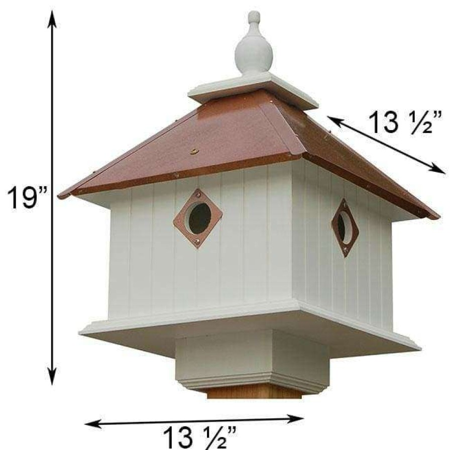 * A Wing And A Prayer Decorative Houses Carriage Bird House With Hammered Copper Colored Metal Roof | Bird Houses