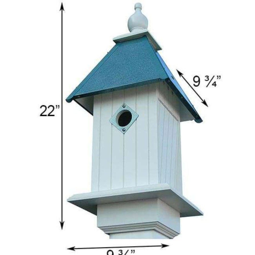 * A Wing And A Prayer Decorative Houses Cathedral Bird House With Verdigris Roof | Bird Houses