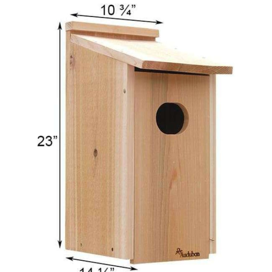 * Woodlink Audubon Cedar Duck House Post / Pole Mounted Houses | Bird Houses