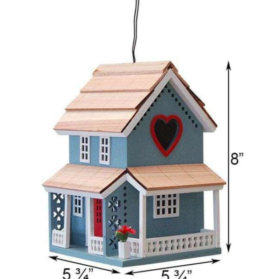 * Home Bazaar Lover'S Lane Cottage Bird House Decorative Houses | Bird Houses