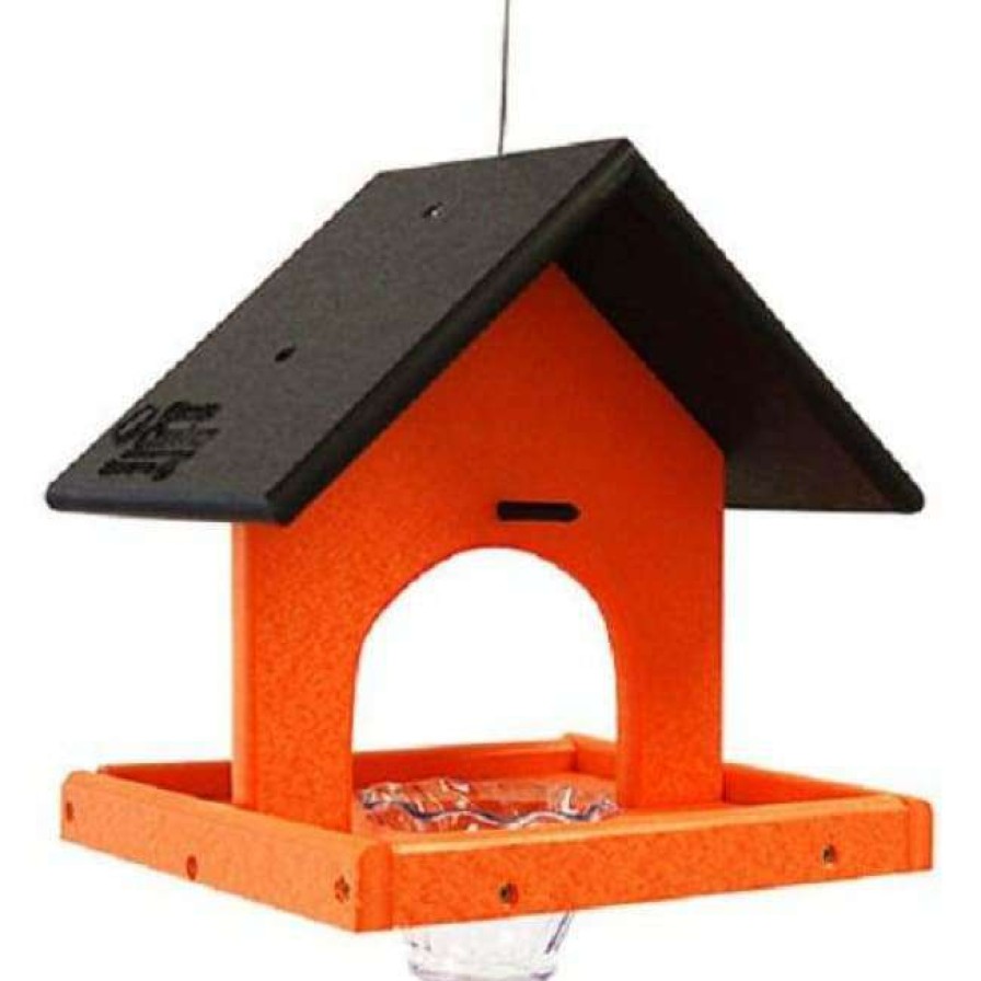 * Green Meadow Houses & Feeders Hanging Feeders Polywood Black And Orange Recycled Plastic Single Oriole Feeder | Bird Feeders