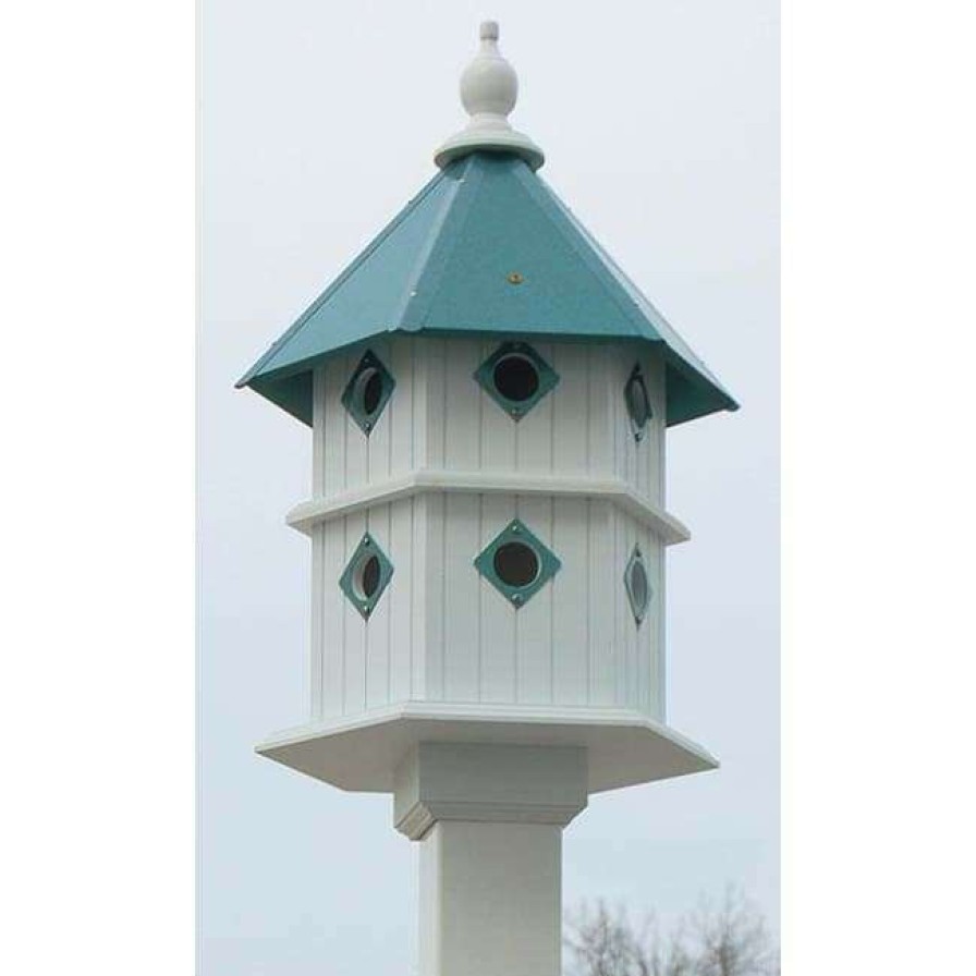 * A Wing And A Prayer Chateau Bird House With Verdigris Roof | Bird Houses