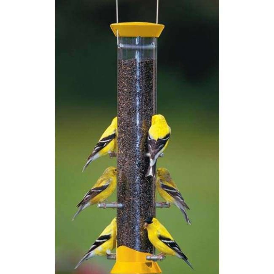 * Droll Yankees New Generation 15 Finch Flocker Bird Feeder, Yellow | Bird Feeders