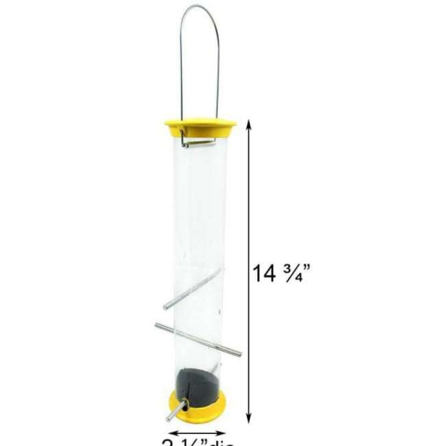 * Droll Yankees New Generation 15 Finch Flocker Bird Feeder, Yellow | Bird Feeders