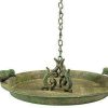 * Esschert Design Aged Metal Hanging Bird Bath With Two Birds | Bird Baths