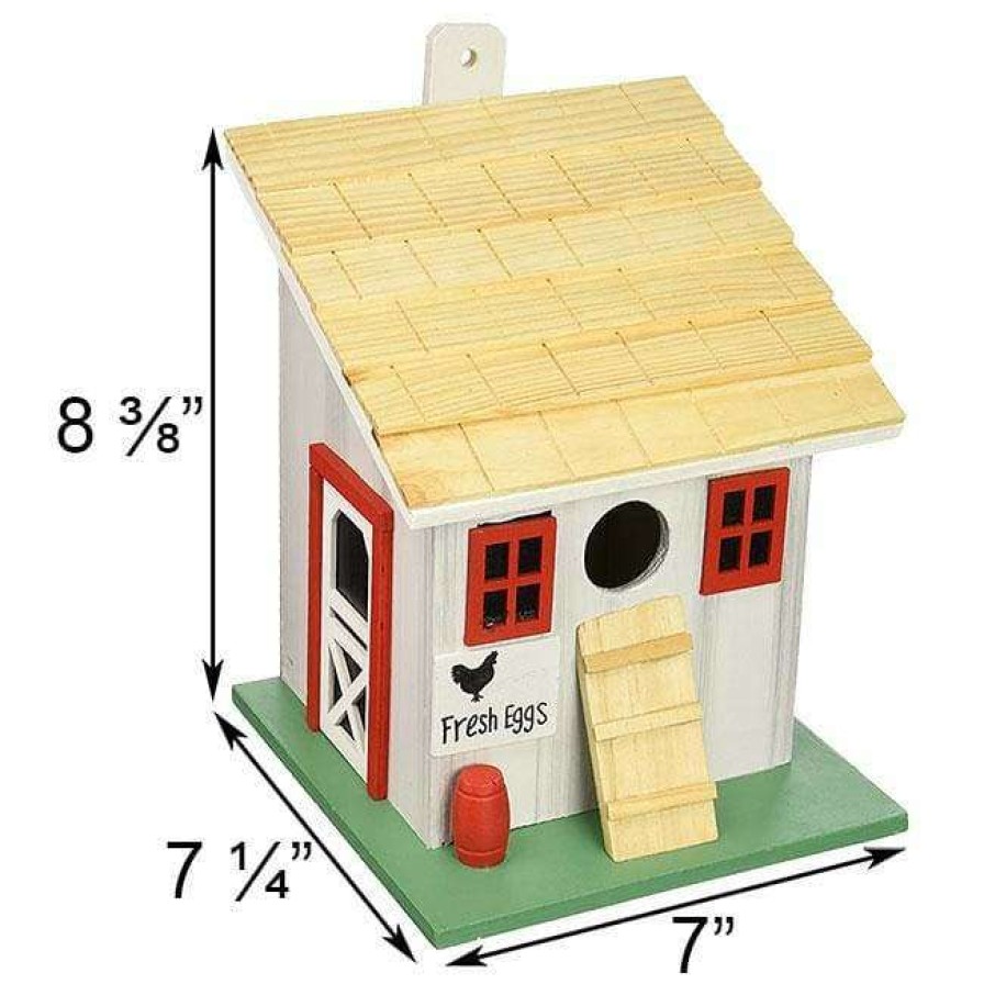 * Home Bazaar Decorative Houses Chicken Coop Small Bird House | Bird Houses