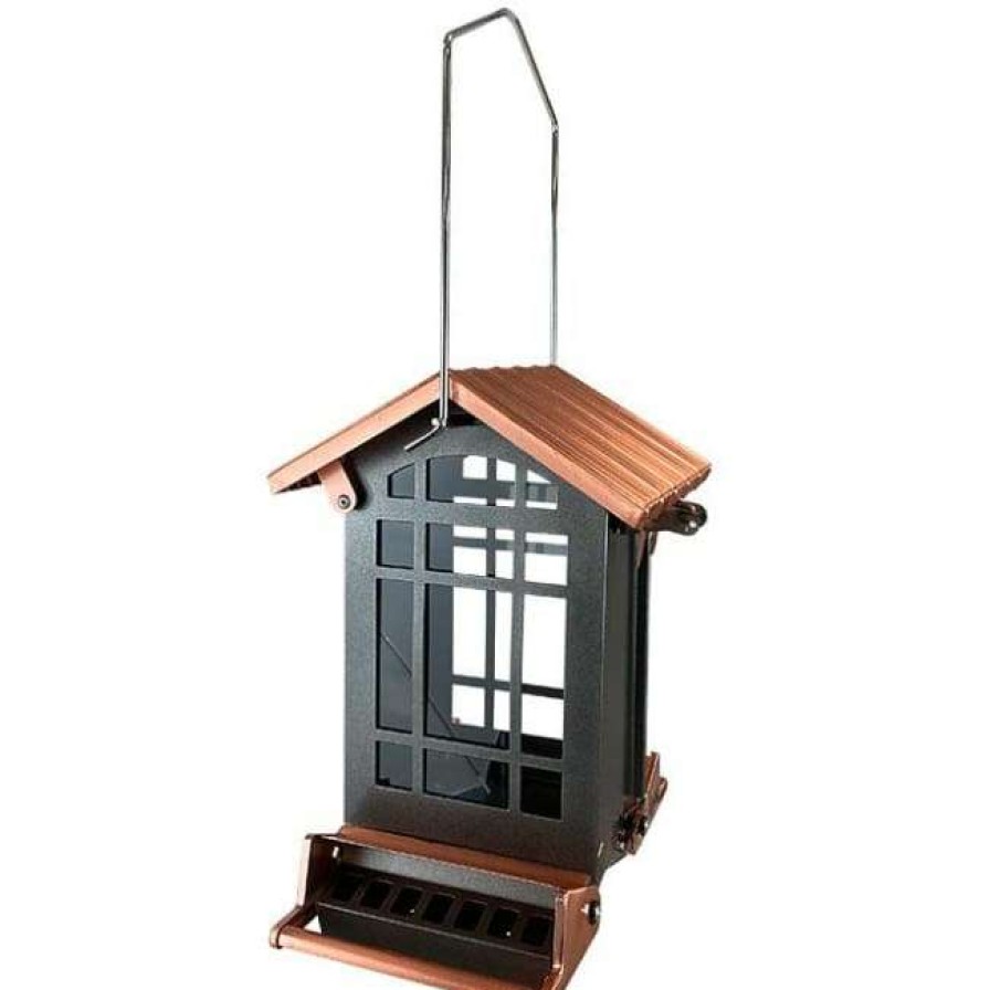 * Woodlink Audubon Copper Colored Top Chateau Squirrel Resistant Bird Feeder Hanging Feeders | Bird Feeders