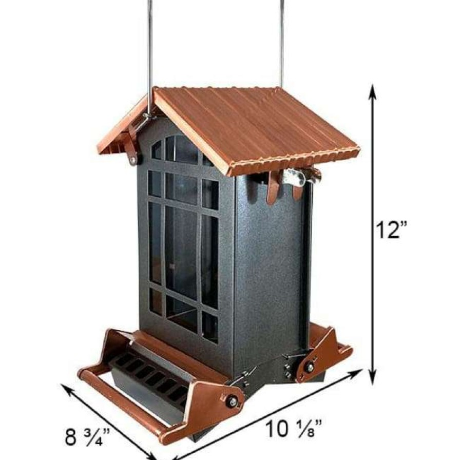 * Woodlink Audubon Copper Colored Top Chateau Squirrel Resistant Bird Feeder Hanging Feeders | Bird Feeders