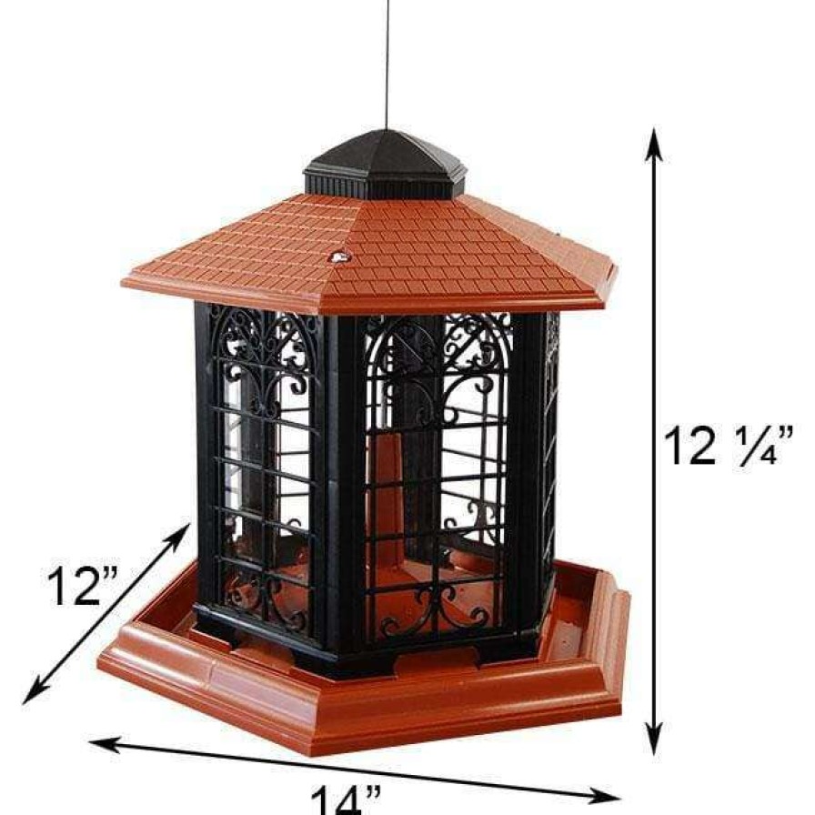 * Woodlink Audubon Rustica Italia Gazebo Bird Feeder Decorative Feeders | Bird Feeders