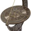 * Whitehall Products Sun And Moon French Bronze 12 Aluminum Sundial Lawn & Garden | Lawn & Garden