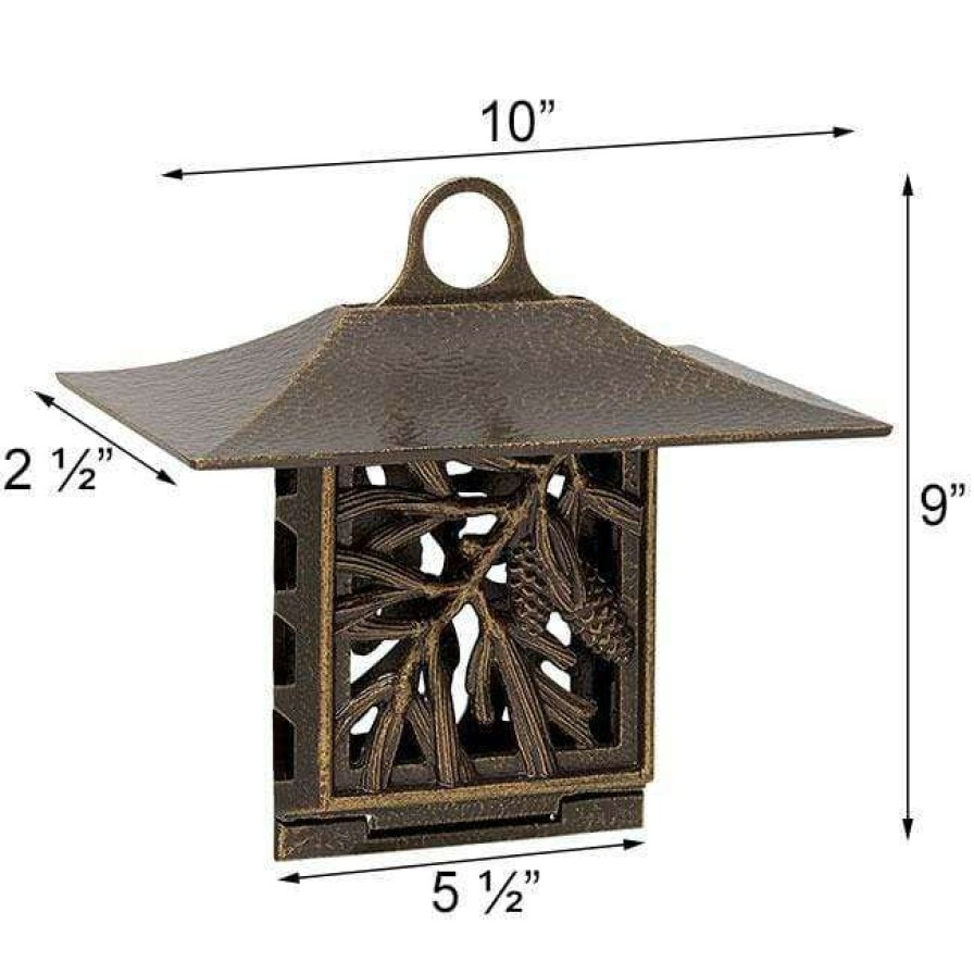 * Whitehall Products Hanging Feeders Pinecone French Bronze Colored Suet Feeder | Bird Feeders