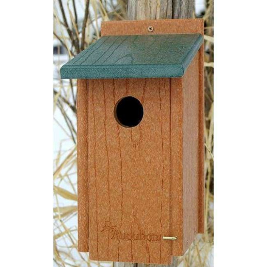 * Woodlink Post / Pole Mounted Houses Audubon Recycled Plastic Bluebird House | Bird Houses