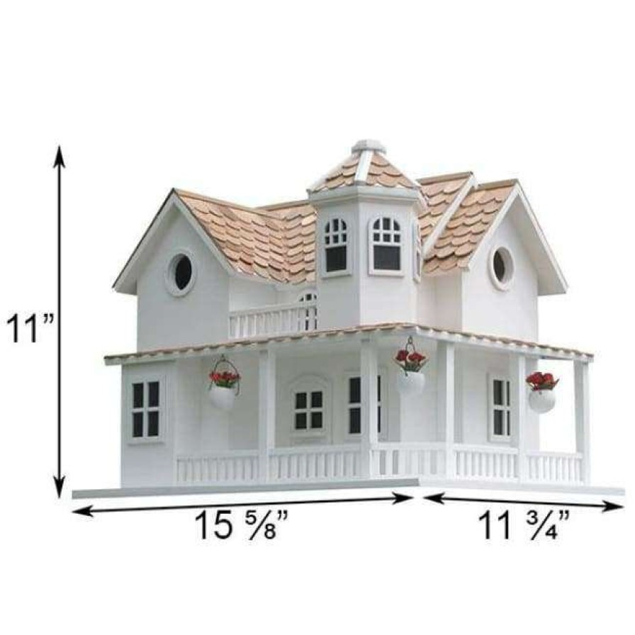 * Home Bazaar Post Lane Cottage Bird House Decorative Houses | Bird Houses