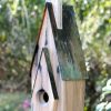 * Post / Pole Mounted Houses Heartwood Graceland Bird House, Weathered White | Bird Houses