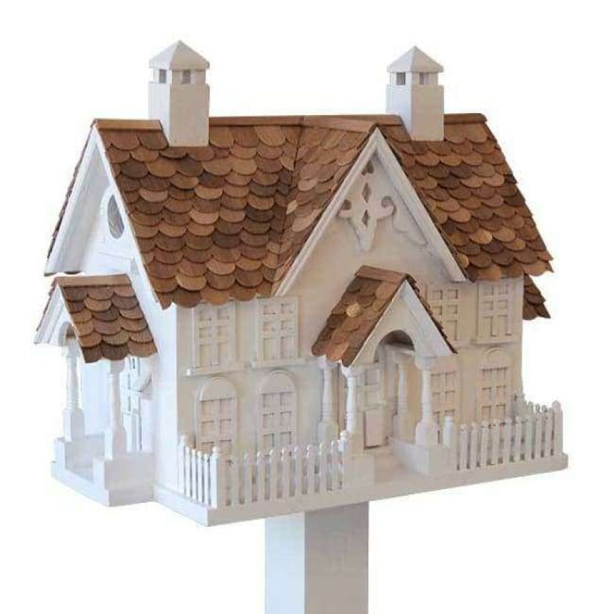 * Home Bazaar Decorative Houses Wrension White Bird House | Bird Houses