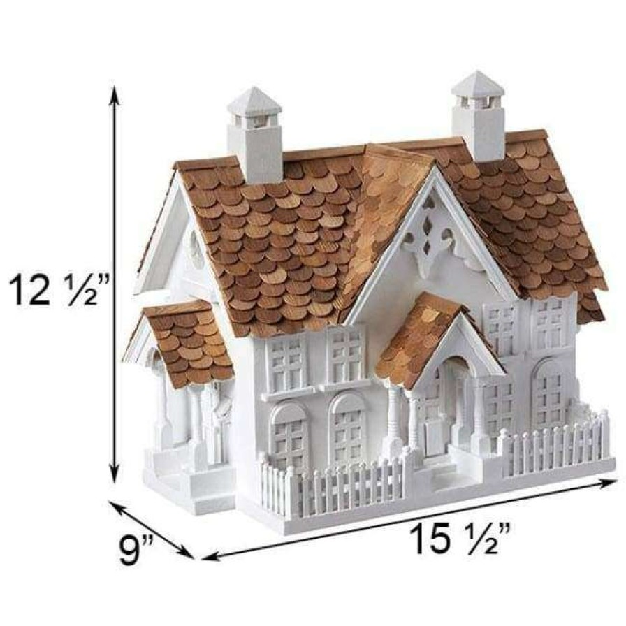 * Home Bazaar Decorative Houses Wrension White Bird House | Bird Houses