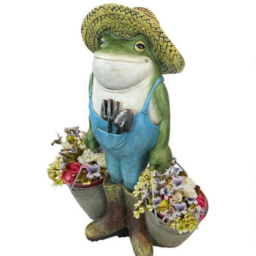 * Design Toscano Buckets The Garden Frog Statue | Lawn & Garden