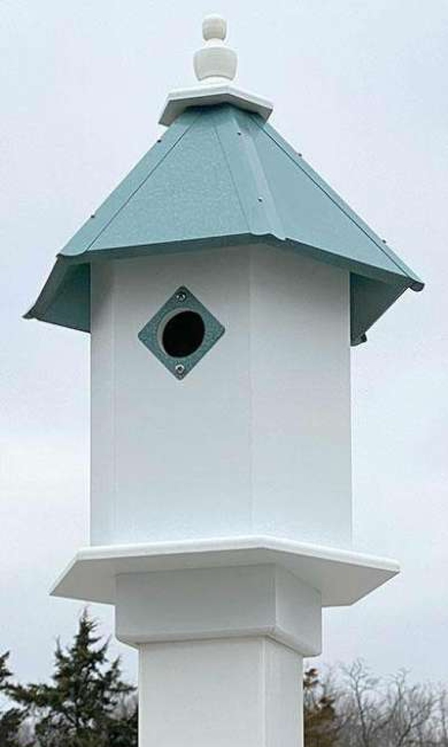 * Decorative Houses Sycamore Bird House With Verdigris Roof By A Wing And A Prayer | Bird Houses