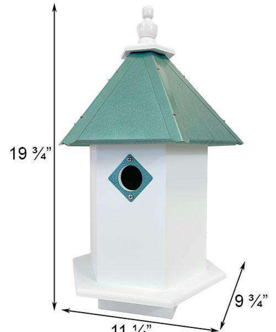 * Decorative Houses Sycamore Bird House With Verdigris Roof By A Wing And A Prayer | Bird Houses