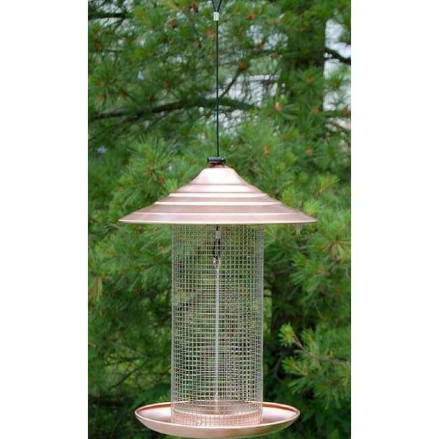 * Woodlink Brushed Copper Sunflower Seed Bird Feeder Hanging Feeders | Bird Feeders