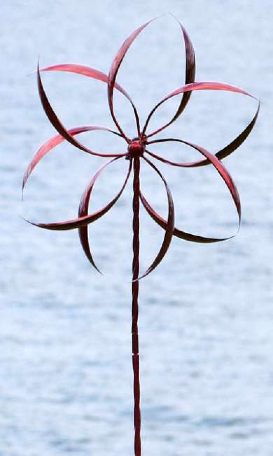 * Ancient Graffiti Kinetic Dual Feather Large 75 Red Wind Spinner Lawn & Garden | Lawn & Garden