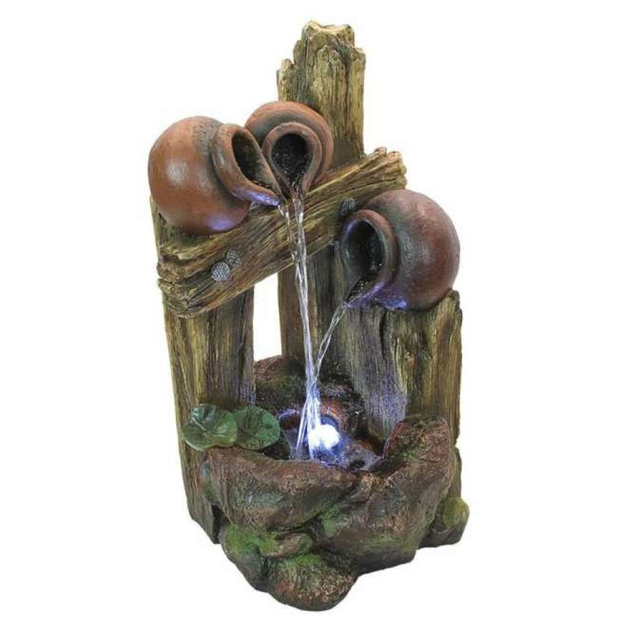 * Design Toscano The Cascading Urns Of Ravello Illuminated Garden Fountain Lawn & Garden | Lawn & Garden